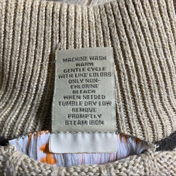 GH Bass Earth 100% Cotton, Half Zipper Front, Ribbed, Sweater. - Picture 14 of 14